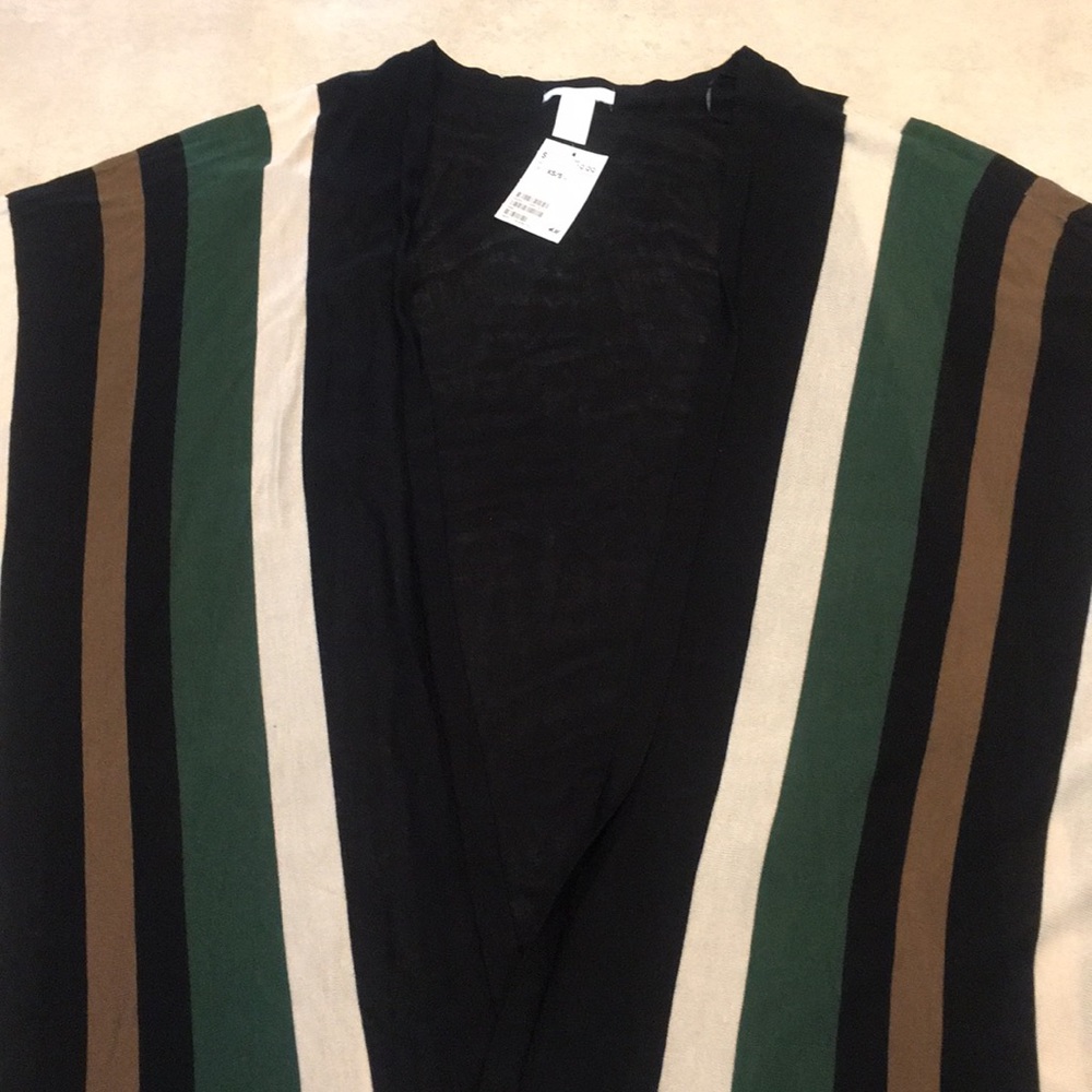 H&M Striped Cardigan kimono